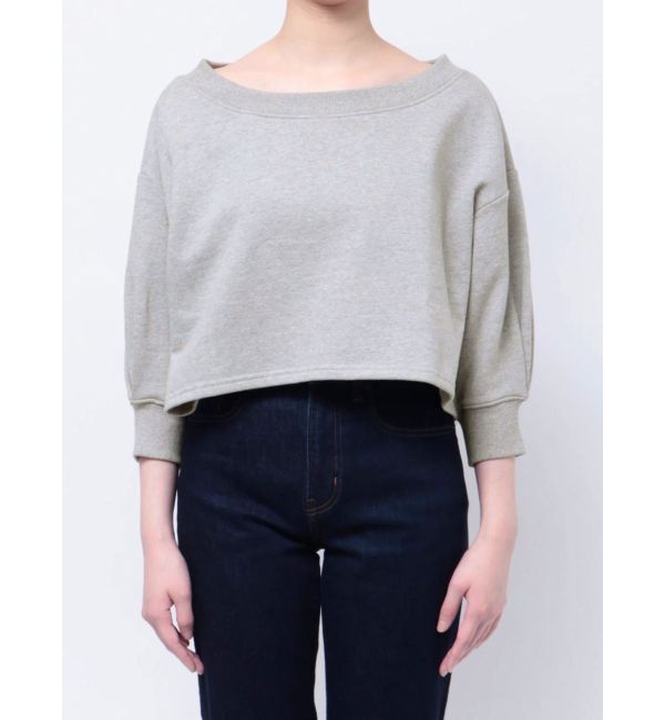 MERCURYDUO「裏毛オフショルクロップドカットソー」|Tシャツ・カットソー|