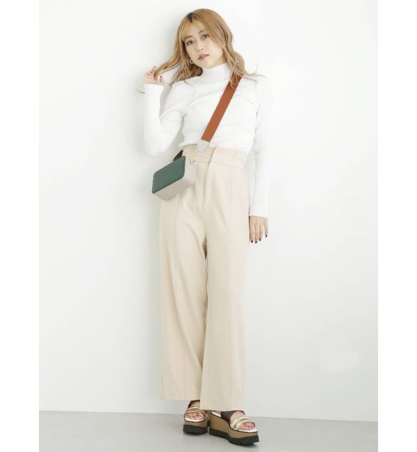 MURUA「ハイウエストベルトワイドパンツ」|その他|