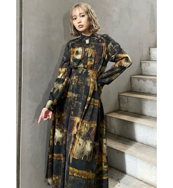 MURUA「ニュアンスパターンマキシワンピース」|ワンピース|