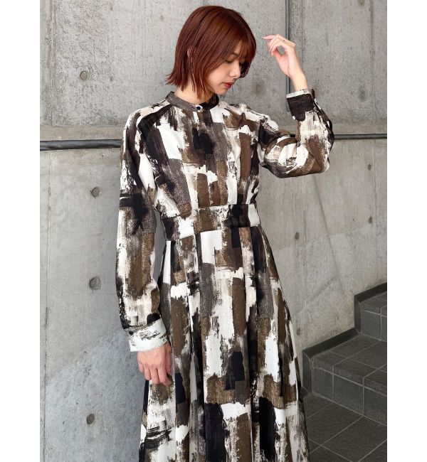 MURUA「ニュアンスパターンマキシワンピース」|ワンピース|