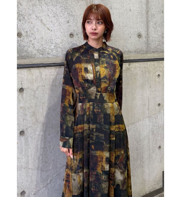 MURUA「ニュアンスパターンマキシワンピース」|ワンピース|