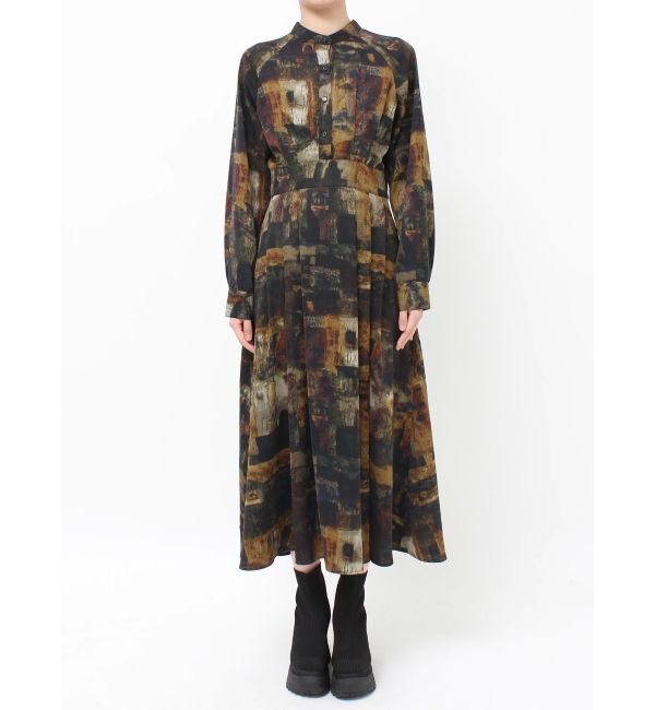 MURUA「ニュアンスパターンマキシワンピース」|ワンピース|