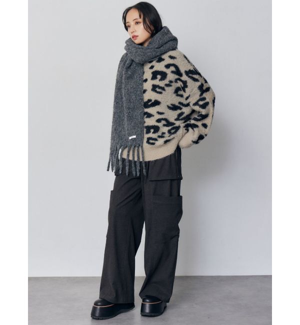 MURUA「ウールライクフリンジマフラー」|マフラー|