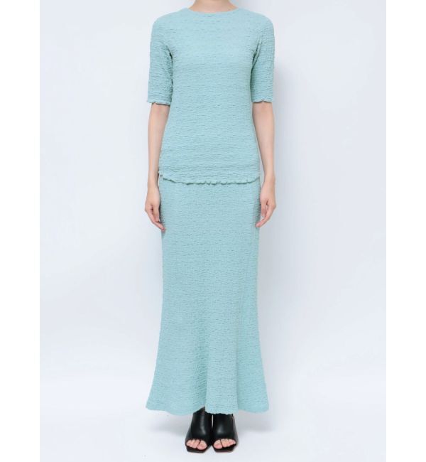 Ungrid「カットジャカードフィットTee」|Tシャツ・カットソー|