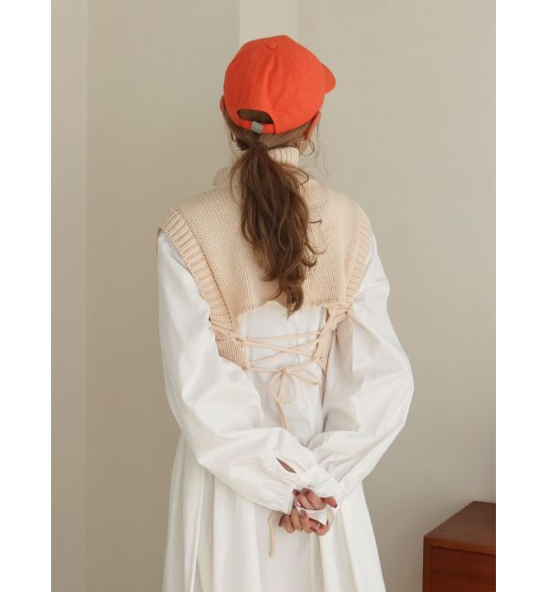 Ungrid「バックレースアップニットセットワンピース」|ワンピース|