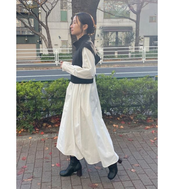 Ungrid「バックレースアップニットセットワンピース」|ワンピース|