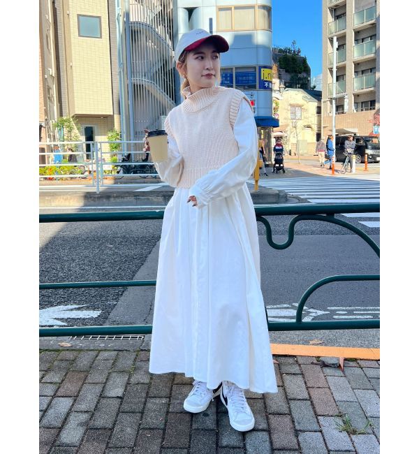 Ungrid「バックレースアップニットセットワンピース」|ワンピース|