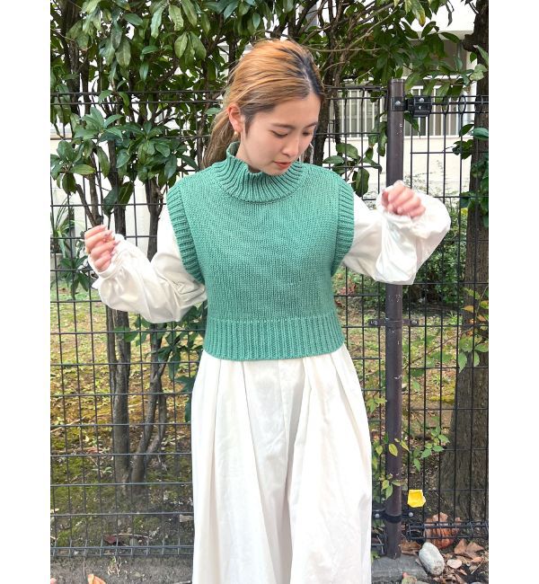 Ungrid「バックレースアップニットセットワンピース」|ワンピース|