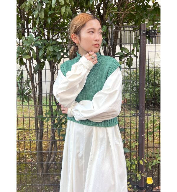 Ungrid「バックレースアップニットセットワンピース」|ワンピース|