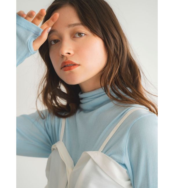 Ungrid「ハイネックシアーロングスリーブTee」|Tシャツ・カットソー|