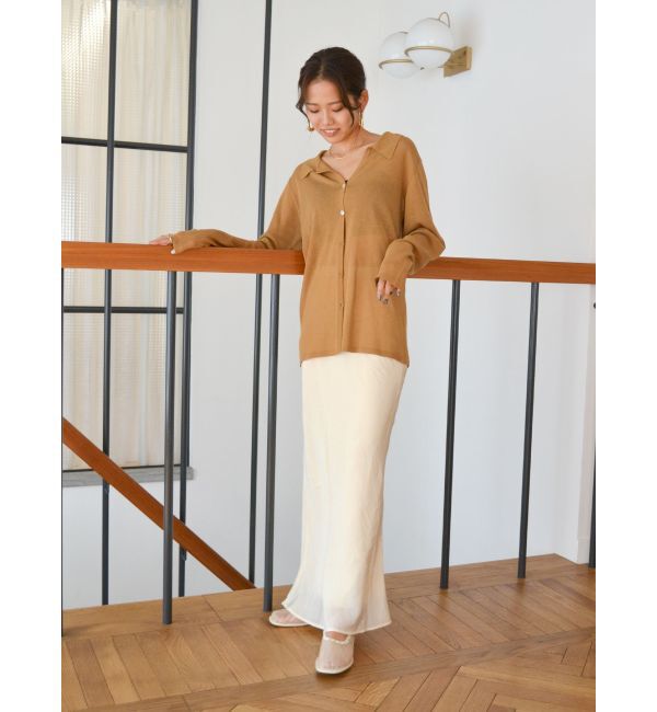 Ungrid「フィットサテンスカート」|スカート|