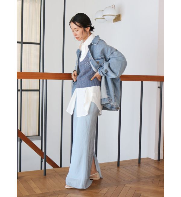 Ungrid「フィットサテンスカート」|スカート|