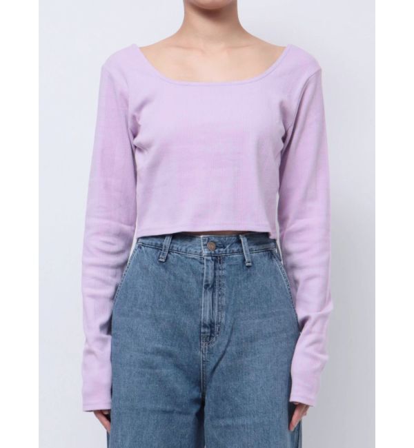 Ungrid「スクエアネックショートロングスリーブTee」|Tシャツ・カットソー|