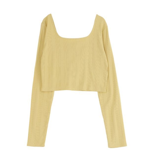 Ungrid「スクエアネックショートロングスリーブTee」|Tシャツ・カットソー|