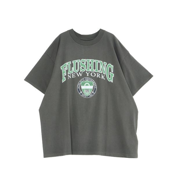 Ungrid「カレッジロゴビッグTee」|Tシャツ・カットソー|