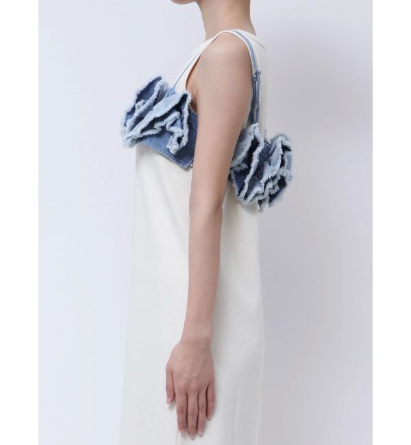 Ungrid「フリルデザインデニムビスチェ」|キャミソール|