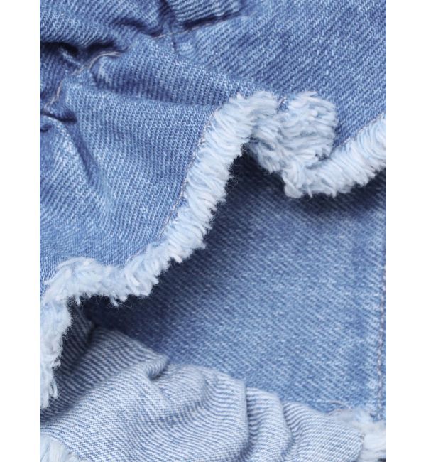 Ungrid「フリルデザインデニムビスチェ」|キャミソール|