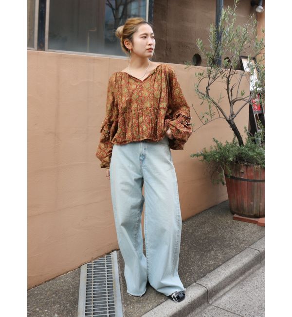 Ungrid「ビーズデザインスリーブボリュームブラウス」|シャツ・ブラウス|