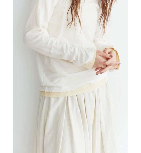 Ungrid「ハイツイストシアーロングスリーブTee」|Tシャツ・カットソー|