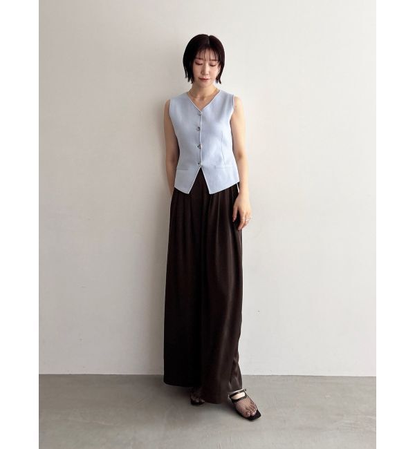 LAGUNAMOON「シルエットタックワイドパンツ」|その他|