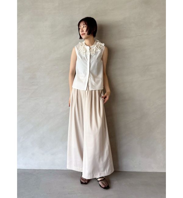 LAGUNAMOON「シルエットタックワイドパンツ」|その他|