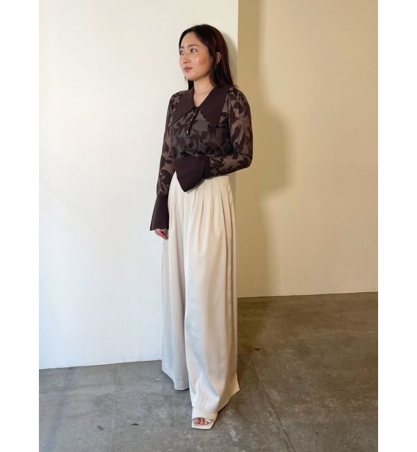 LAGUNAMOON「シルエットタックワイドパンツ」|その他|