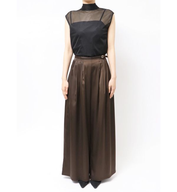 LAGUNAMOON「シルエットタックワイドパンツ」|その他|