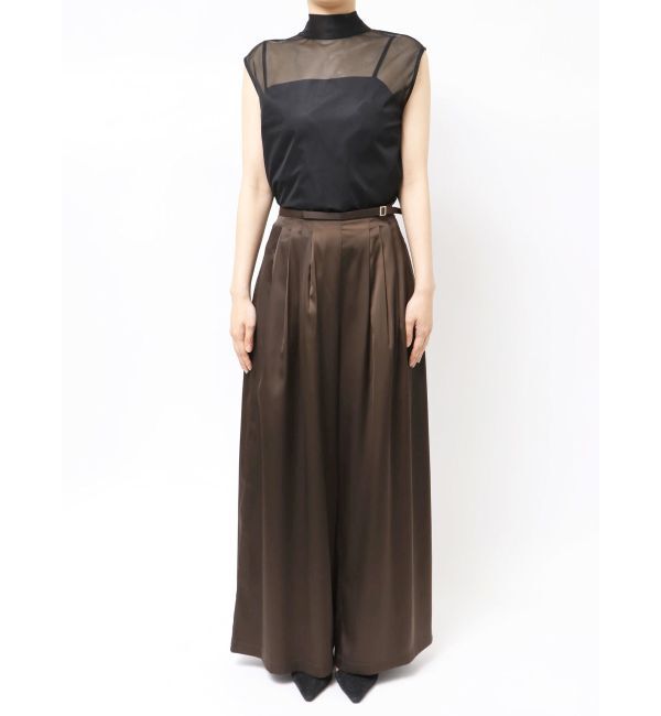 LAGUNAMOON「シルエットタックワイドパンツ」|その他|