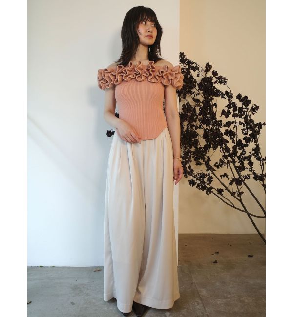 LAGUNAMOON「シルエットタックワイドパンツ」|その他|