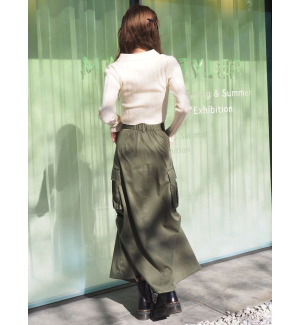 EVRIS「マルチドロストカーゴロングスカート」|スカート|