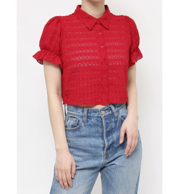 jouetie「レースパフスリーブブラウス」|シャツ・ブラウス|