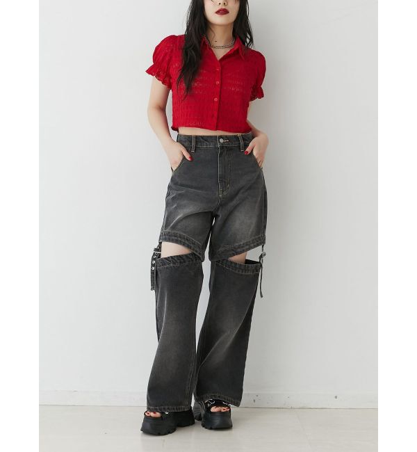 jouetie「レースパフスリーブブラウス」|シャツ・ブラウス|