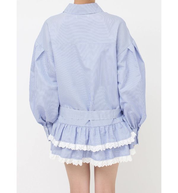 jouetie「ヘムフリルチュニックシャツ」|シャツ・ブラウス|