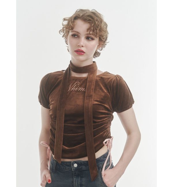 jouetie「ベロアチョーカートップス」|Tシャツ・カットソー|