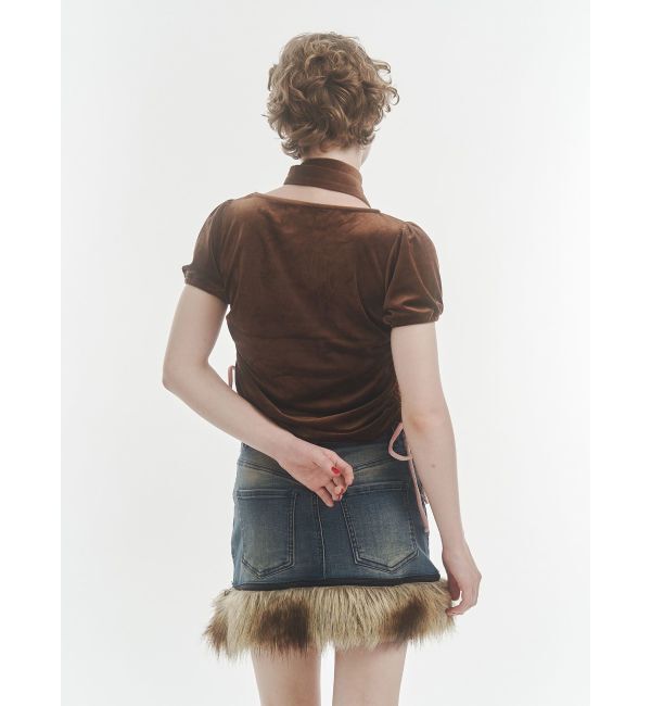 jouetie「ベロアチョーカートップス」|Tシャツ・カットソー|