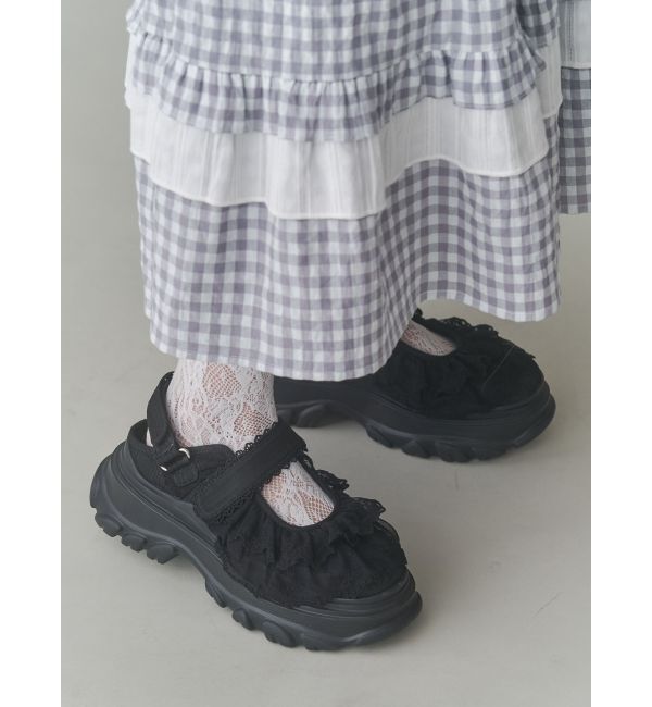 merry jenny「frill back strap sandal sneakers」|スニーカー|
