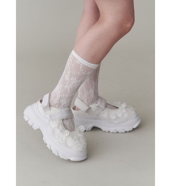 merry jenny「frill back strap sandal sneakers」|スニーカー|