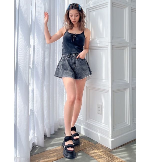 GYDA「フロントレースアップブリーチビスチェ」|キャミソール|