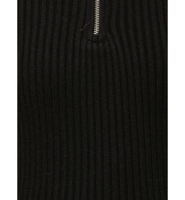 GYDA「ハーフZIPリブニットワンピース」|ワンピース|