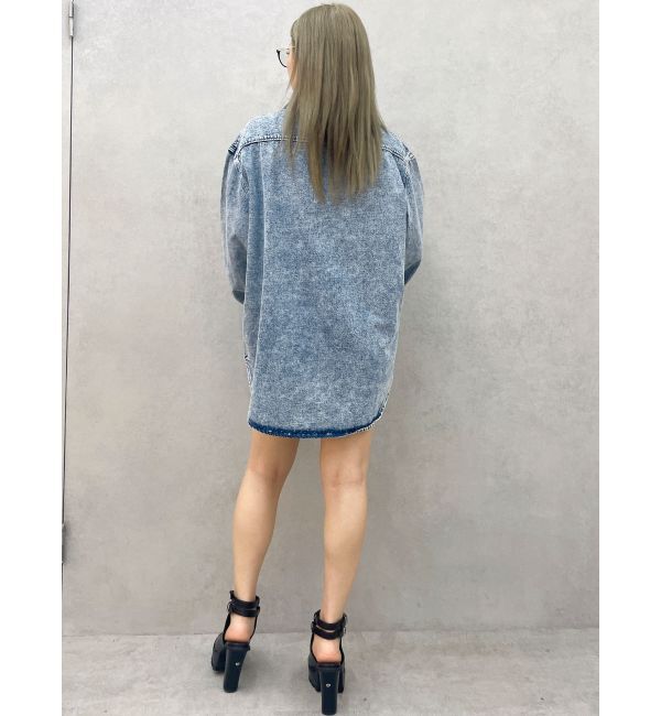 GYDA「ケミカルデニムLOOSEシャツ」|シャツ・ブラウス|