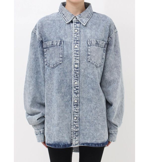 GYDA「ケミカルデニムLOOSEシャツ」|シャツ・ブラウス|