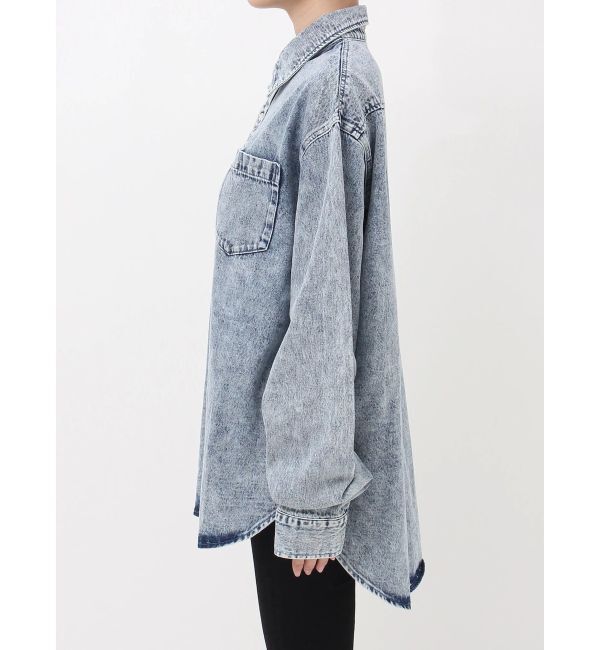 GYDA「ケミカルデニムLOOSEシャツ」|シャツ・ブラウス|