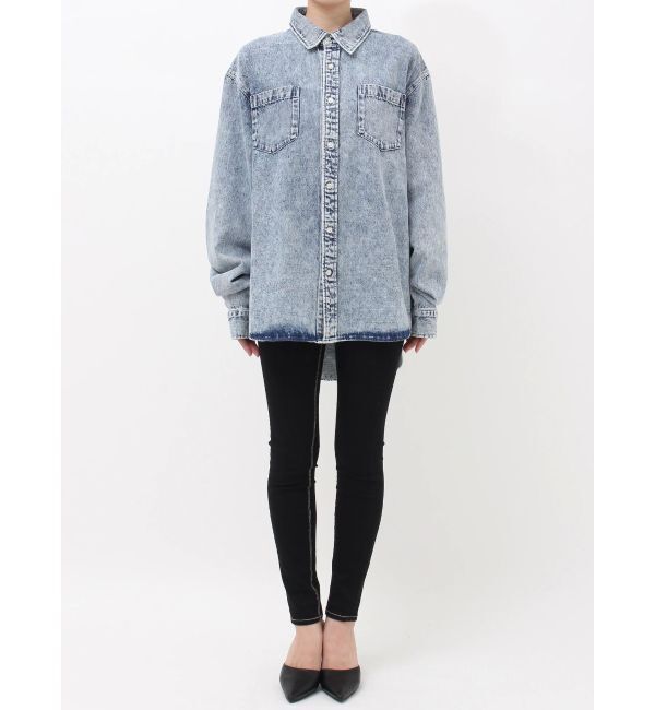 GYDA「ケミカルデニムLOOSEシャツ」|シャツ・ブラウス|