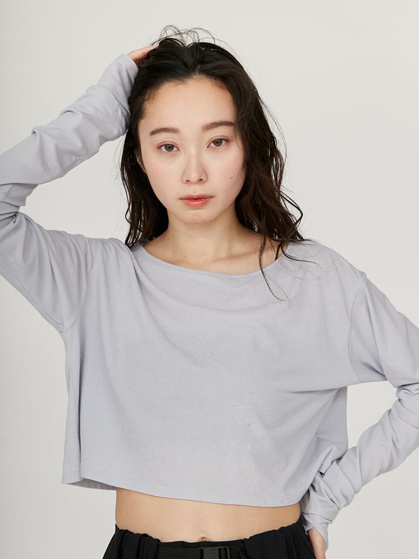 emmi atelier「2way クロップド丈トップス」|Tシャツ・カットソー|