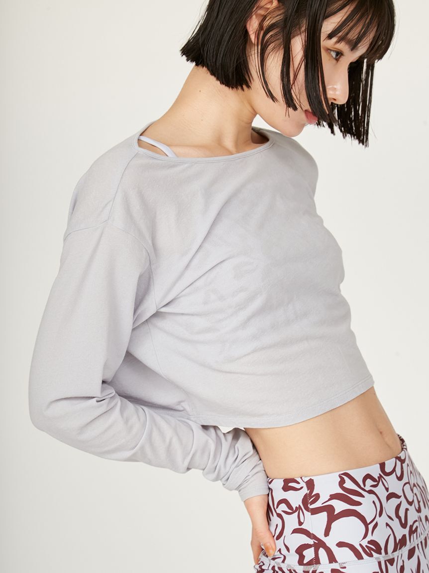 emmi atelier「2way クロップド丈トップス」|Tシャツ・カットソー|