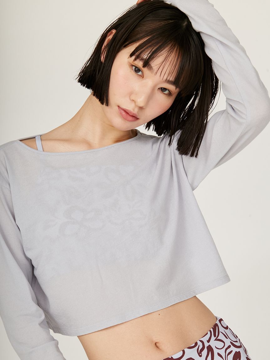 emmi atelier「2way クロップド丈トップス」|Tシャツ・カットソー|