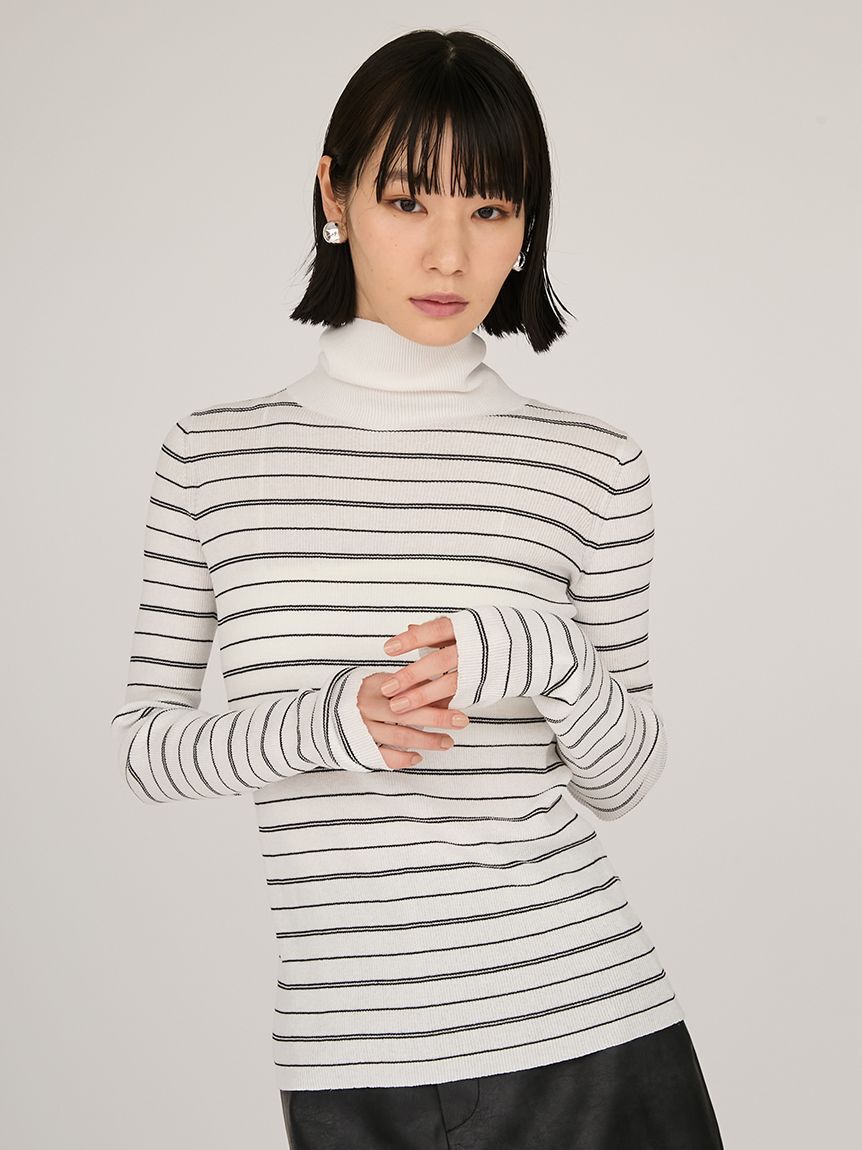 emmi atelier「シアータートルネックトップス」|Tシャツ・カットソー|