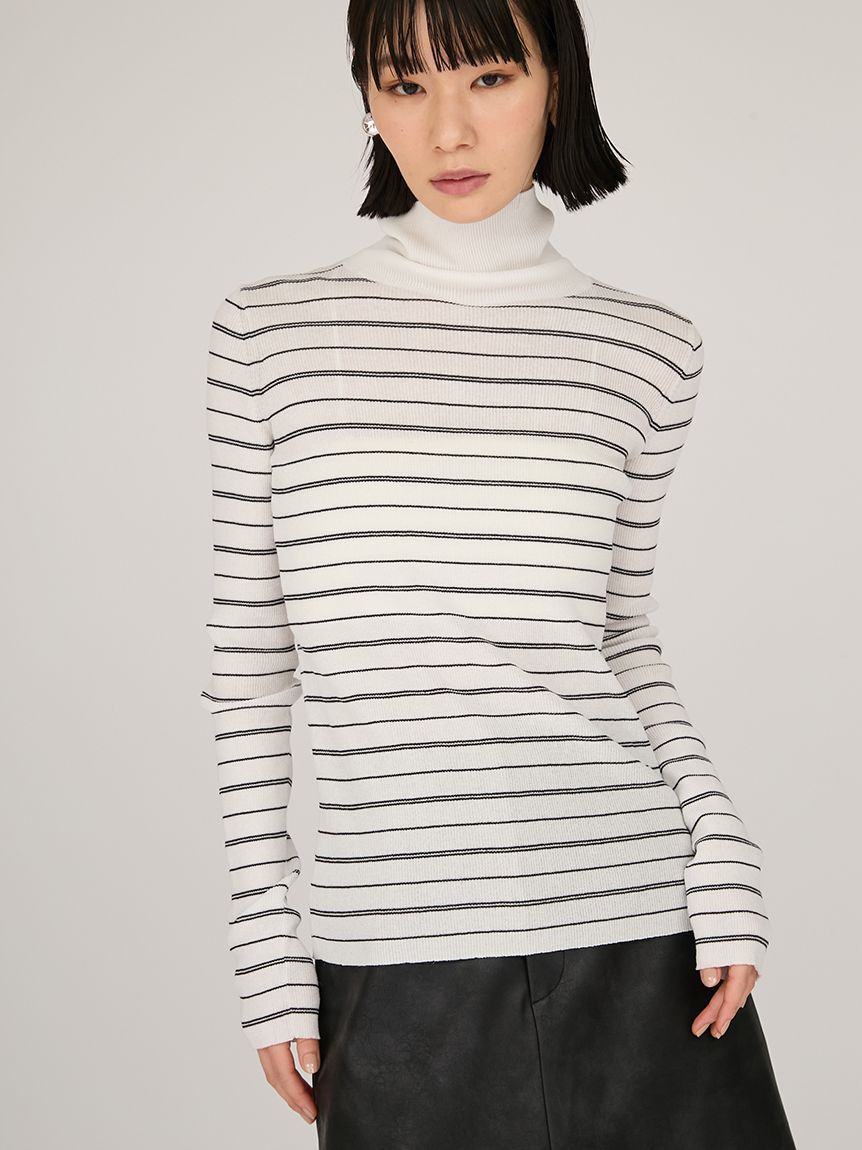 emmi atelier「シアータートルネックトップス」|Tシャツ・カットソー|