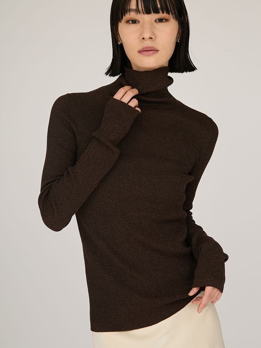 emmi atelier「シアータートルネックトップス」|Tシャツ・カットソー|