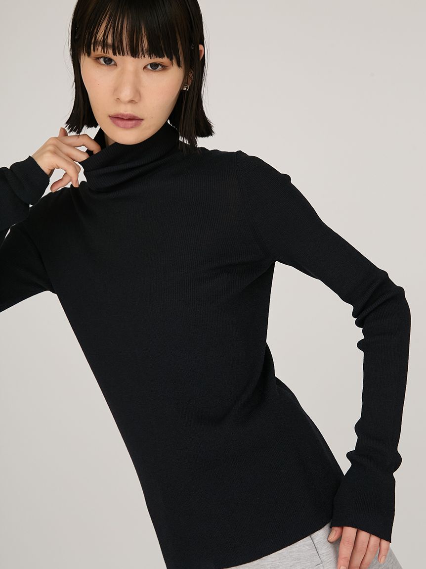 emmi atelier「シアータートルネックトップス」|Tシャツ・カットソー|